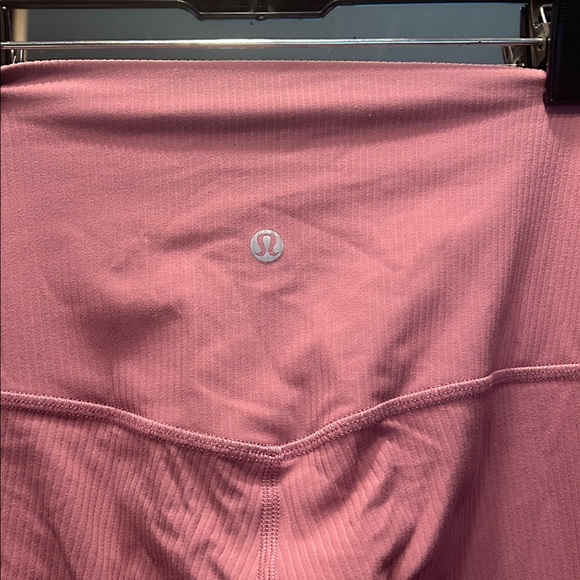 Lululemon Align Ribbed Pink Leggings - Picture 1 of 3